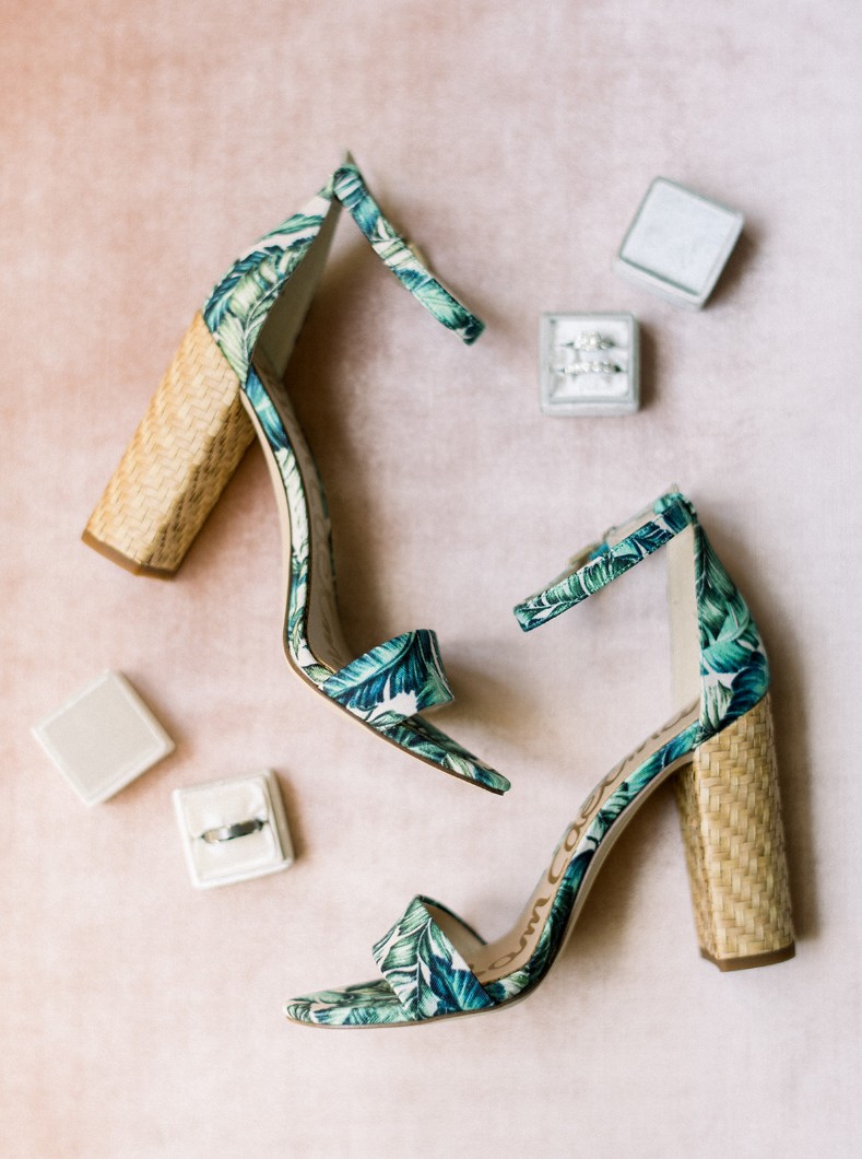 tropical wedding shoes